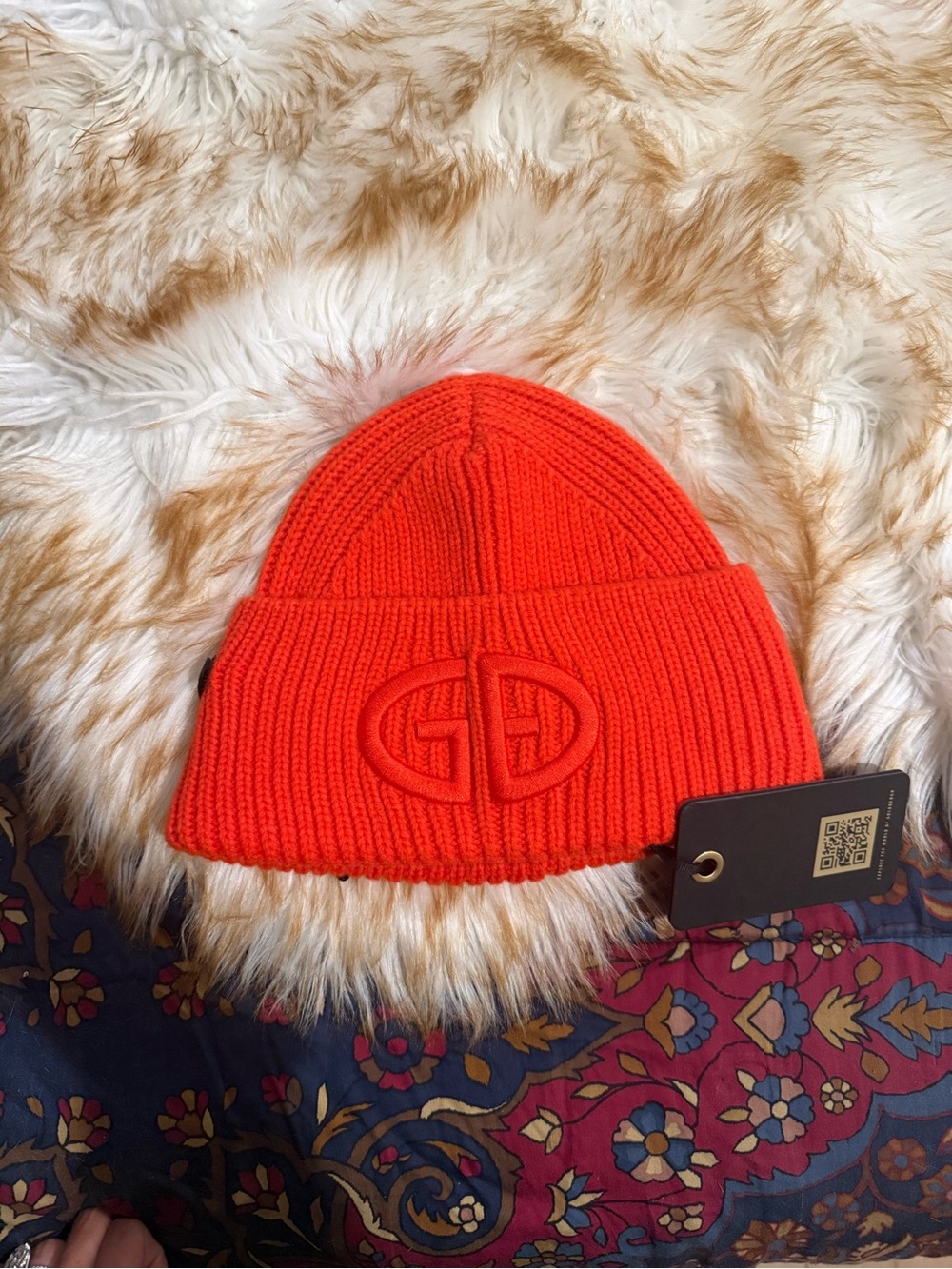 Goldbergh Valerie Knit Beanie with Raised Logo
